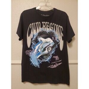 Civil Regime The Rebel Youth Oversized Fit "Lovekills" Logo Tee Men's Size Large